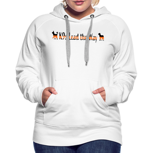 K9s Lead the Way - SAR - Women’s Premium Hoodie - white