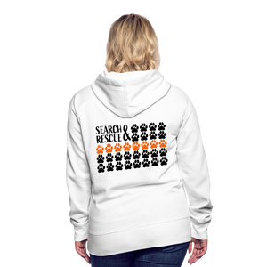 K9s Lead the Way - SAR - Women’s Premium Hoodie - white