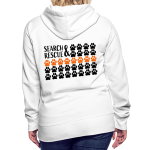 K9s Lead the Way - SAR - Women’s Premium Hoodie - white