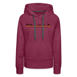 K9s Lead the Way - SAR - Women’s Premium Hoodie - burgundy