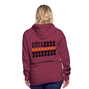 K9s Lead the Way - SAR - Women’s Premium Hoodie - burgundy