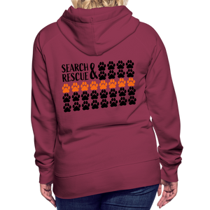 K9s Lead the Way - SAR - Women’s Premium Hoodie - burgundy