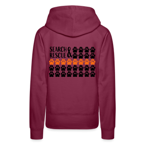 K9s Lead the Way - SAR - Women’s Premium Hoodie - burgundy