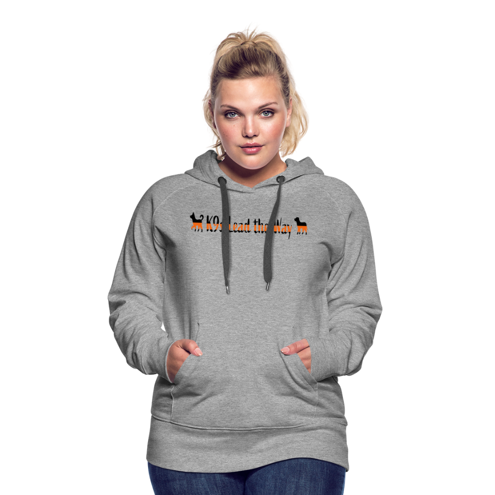 K9s Lead the Way - SAR - Women’s Premium Hoodie - heather grey