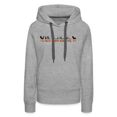 K9s Lead the Way - SAR - Women’s Premium Hoodie - heather grey