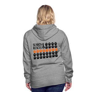 K9s Lead the Way - SAR - Women’s Premium Hoodie - heather grey