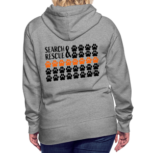 K9s Lead the Way - SAR - Women’s Premium Hoodie - heather grey