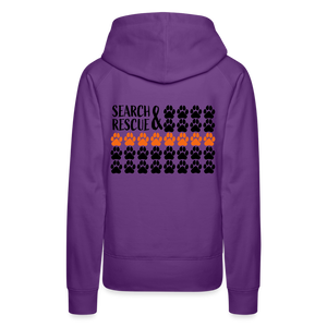 K9s Lead the Way - SAR - Women’s Premium Hoodie - purple