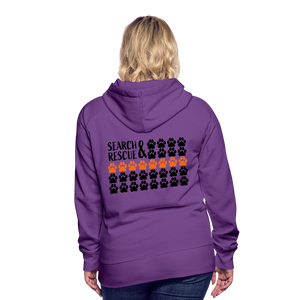 K9s Lead the Way - SAR - Women’s Premium Hoodie - purple