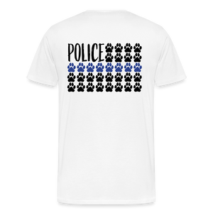 K9s Lead the Way - Police - Men's Premium T-Shirt - white