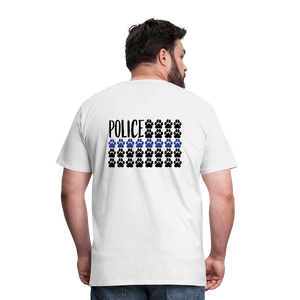 K9s Lead the Way - Police - Men's Premium T-Shirt - white