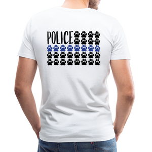 K9s Lead the Way - Police - Men's Premium T-Shirt - white