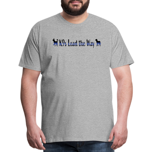 K9s Lead the Way - Police - Men's Premium T-Shirt - heather gray