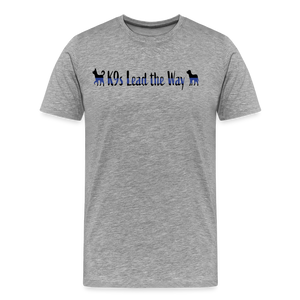 K9s Lead the Way - Police - Men's Premium T-Shirt - heather gray