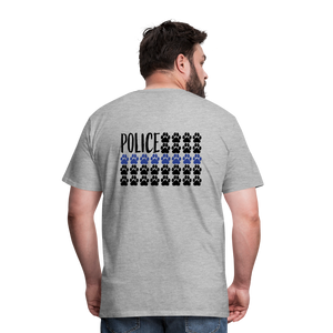 K9s Lead the Way - Police - Men's Premium T-Shirt - heather gray