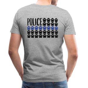 K9s Lead the Way - Police - Men's Premium T-Shirt - heather gray