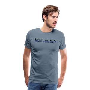 K9s Lead the Way - Police - Men's Premium T-Shirt - steel blue