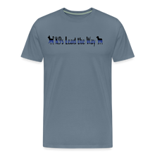 Load image into Gallery viewer, K9s Lead the Way - Police - Men&#39;s Premium T-Shirt - steel blue
