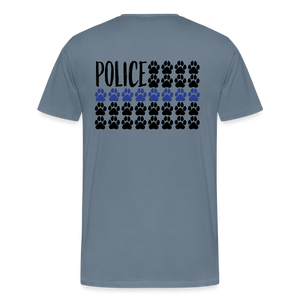 K9s Lead the Way - Police - Men's Premium T-Shirt - steel blue