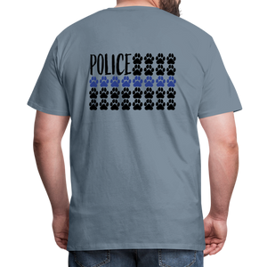 K9s Lead the Way - Police - Men's Premium T-Shirt - steel blue