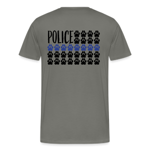 K9s Lead the Way - Police - Men's Premium T-Shirt - asphalt gray