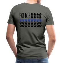 Load image into Gallery viewer, K9s Lead the Way - Police - Men&#39;s Premium T-Shirt - asphalt gray
