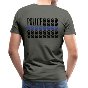 K9s Lead the Way - Police - Men's Premium T-Shirt - asphalt gray