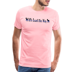 K9s Lead the Way - Police - Men's Premium T-Shirt - pink