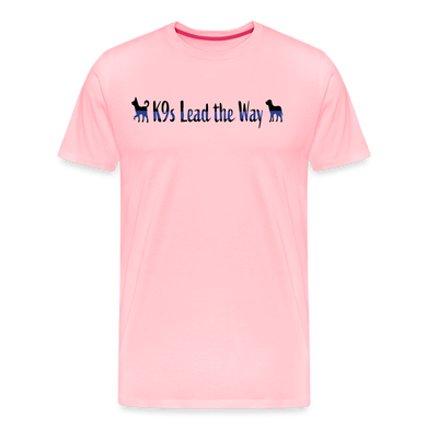 K9s Lead the Way - Police - Men's Premium T-Shirt - pink