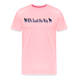 K9s Lead the Way - Police - Men's Premium T-Shirt - pink