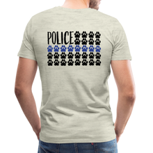 Load image into Gallery viewer, K9s Lead the Way - Police - Men&#39;s Premium T-Shirt - heather oatmeal
