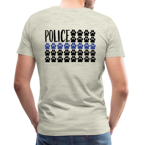 K9s Lead the Way - Police - Men's Premium T-Shirt - heather oatmeal