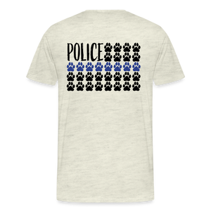 K9s Lead the Way - Police - Men's Premium T-Shirt - heather oatmeal