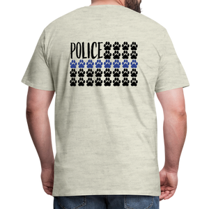 K9s Lead the Way - Police - Men's Premium T-Shirt - heather oatmeal