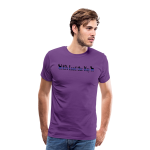 K9s Lead the Way - Police - Men's Premium T-Shirt - purple