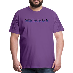 K9s Lead the Way - Police - Men's Premium T-Shirt - purple