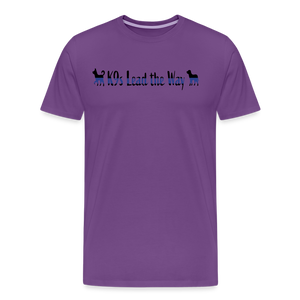 K9s Lead the Way - Police - Men's Premium T-Shirt - purple