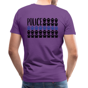 K9s Lead the Way - Police - Men's Premium T-Shirt - purple