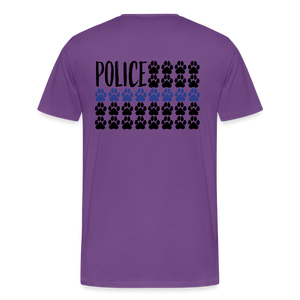 K9s Lead the Way - Police - Men's Premium T-Shirt - purple