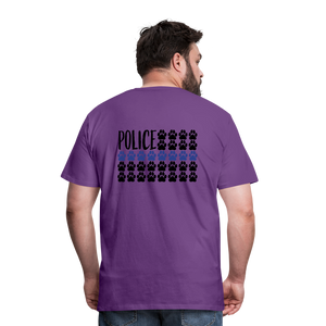 K9s Lead the Way - Police - Men's Premium T-Shirt - purple