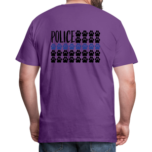 K9s Lead the Way - Police - Men's Premium T-Shirt - purple