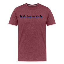 Load image into Gallery viewer, K9s Lead the Way - Police - Men&#39;s Premium T-Shirt - heather burgundy
