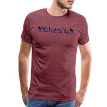 Load image into Gallery viewer, K9s Lead the Way - Police - Men&#39;s Premium T-Shirt - heather burgundy
