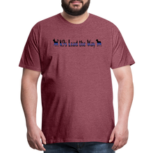 Load image into Gallery viewer, K9s Lead the Way - Police - Men&#39;s Premium T-Shirt - heather burgundy
