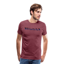 Load image into Gallery viewer, K9s Lead the Way - Police - Men&#39;s Premium T-Shirt - heather burgundy
