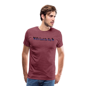 K9s Lead the Way - Police - Men's Premium T-Shirt - heather burgundy