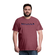 Load image into Gallery viewer, K9s Lead the Way - Police - Men&#39;s Premium T-Shirt - heather burgundy
