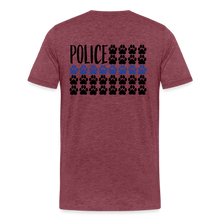 Load image into Gallery viewer, K9s Lead the Way - Police - Men&#39;s Premium T-Shirt - heather burgundy
