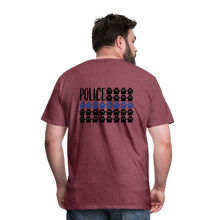 Load image into Gallery viewer, K9s Lead the Way - Police - Men&#39;s Premium T-Shirt - heather burgundy
