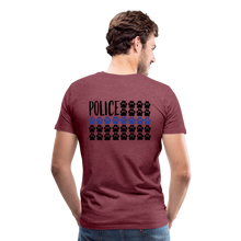 Load image into Gallery viewer, K9s Lead the Way - Police - Men&#39;s Premium T-Shirt - heather burgundy
